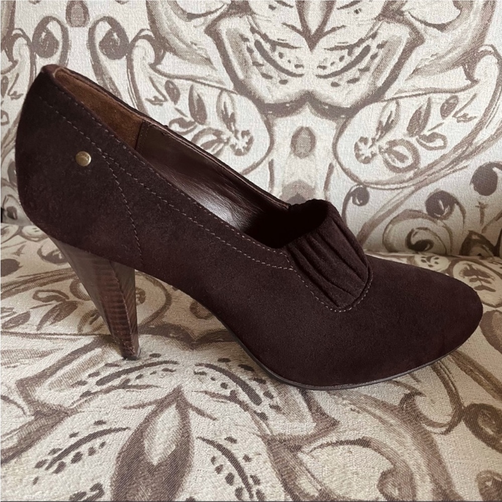 Coach Brown Suede Heels